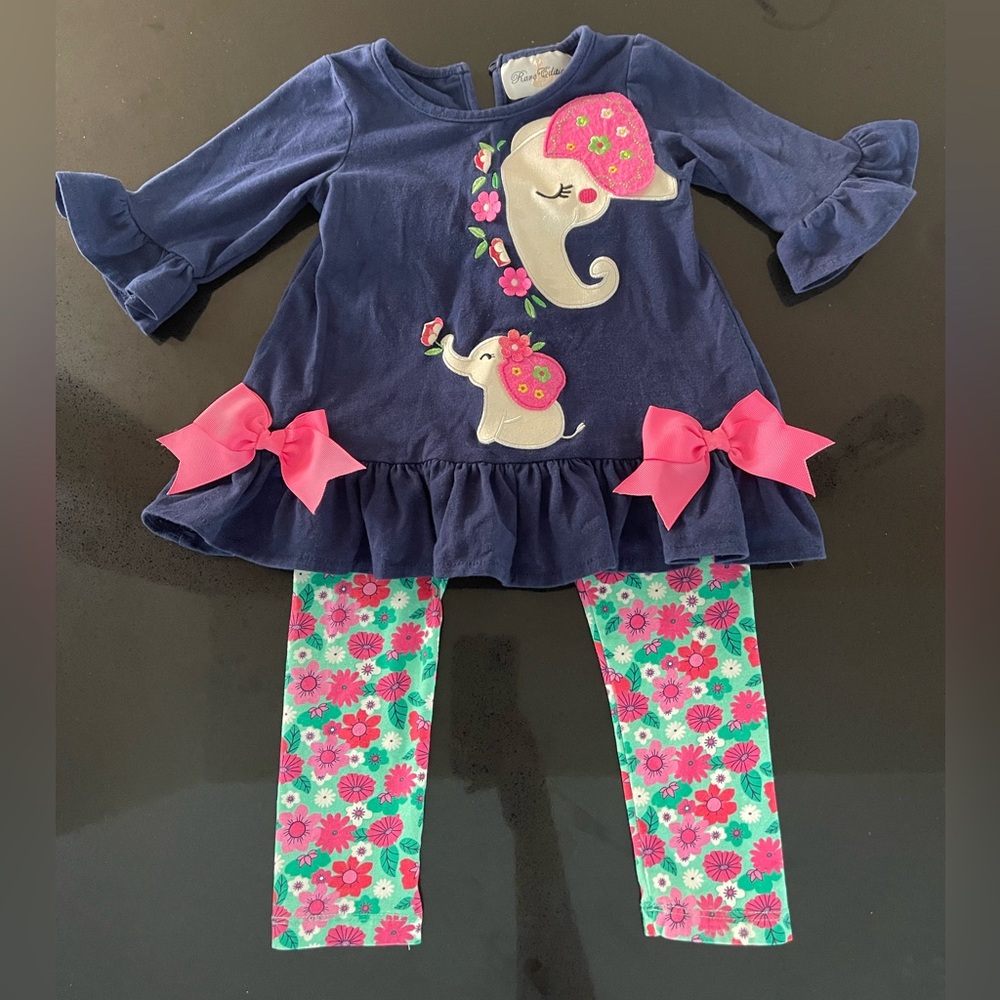 Matching little girls outfit